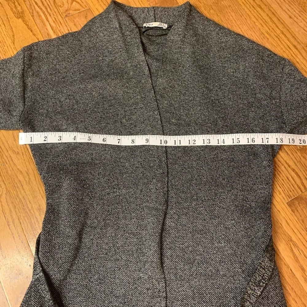 Dex Grey Knit Longline Belted Cardigan | Size Small - Picture 6 of 7